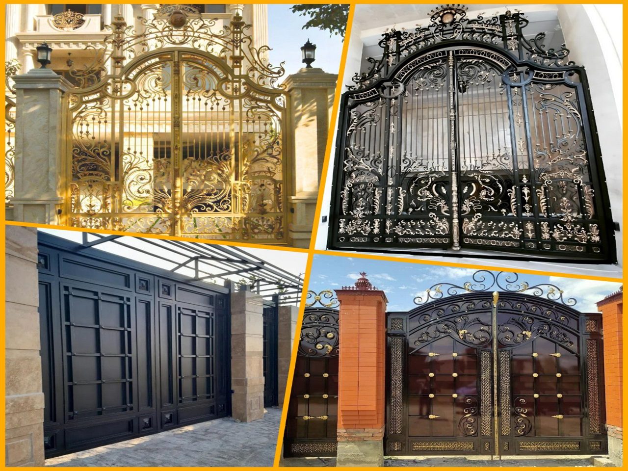 درب فلزی حیاط و آهنی