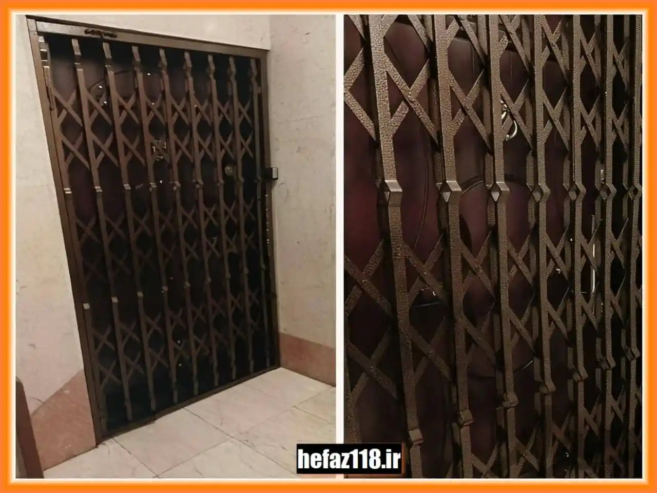 عکس درب آکاردئونی فلزی مقاوم