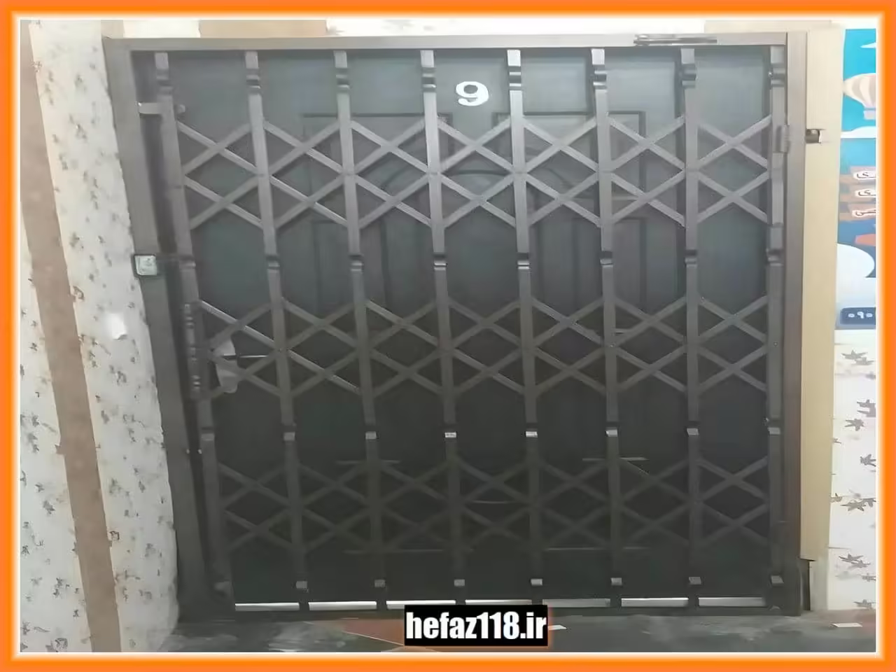 حفاظ کرکره ای PVC درب منزل