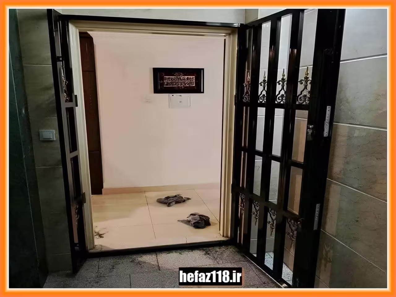 قیمت حفاظ درب آپارتمان لولایی