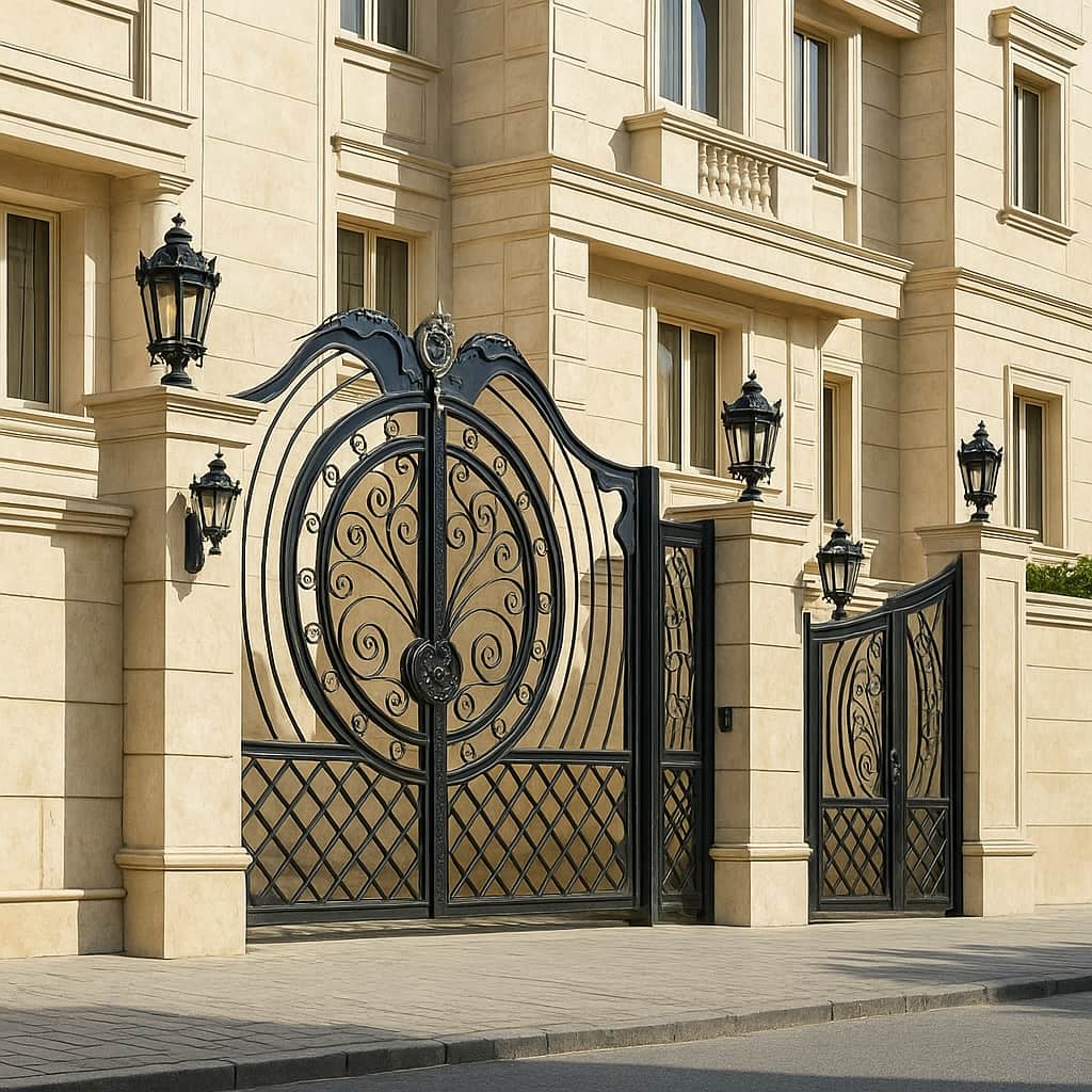 تولید درب فلزی مدل دایره مصور
