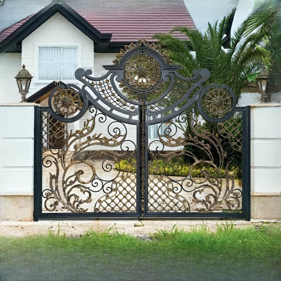 درب ویلایی کوتاه فلزی فرفورژه