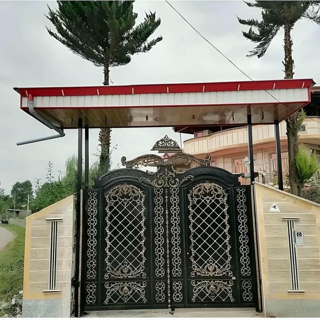 کارخانه درب حیاط مدرن در قم