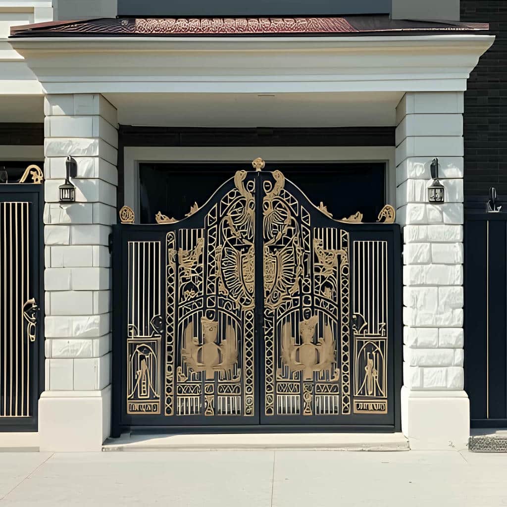 نصب درب حیاط اجرای فریم در مریوان