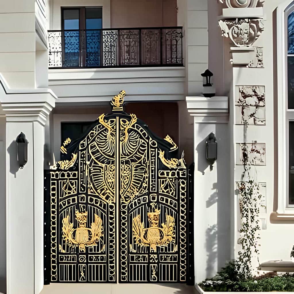 درب حیاط در بومهن