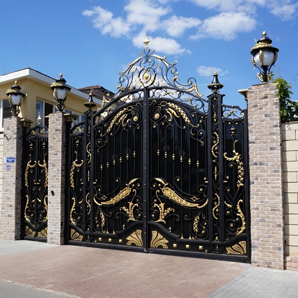 نصب درب حیاط مدرن در نسیم شهر