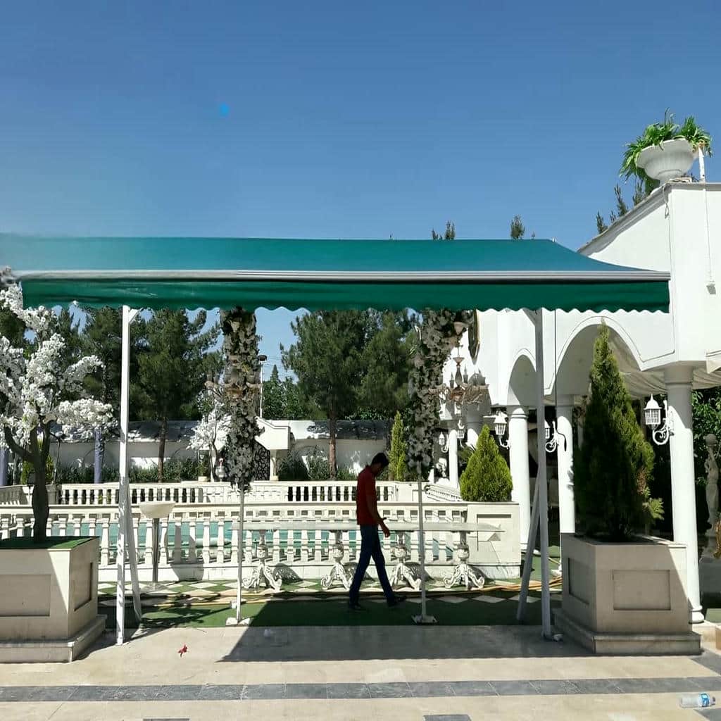 خرید سایبان برقی بازویی در قشم