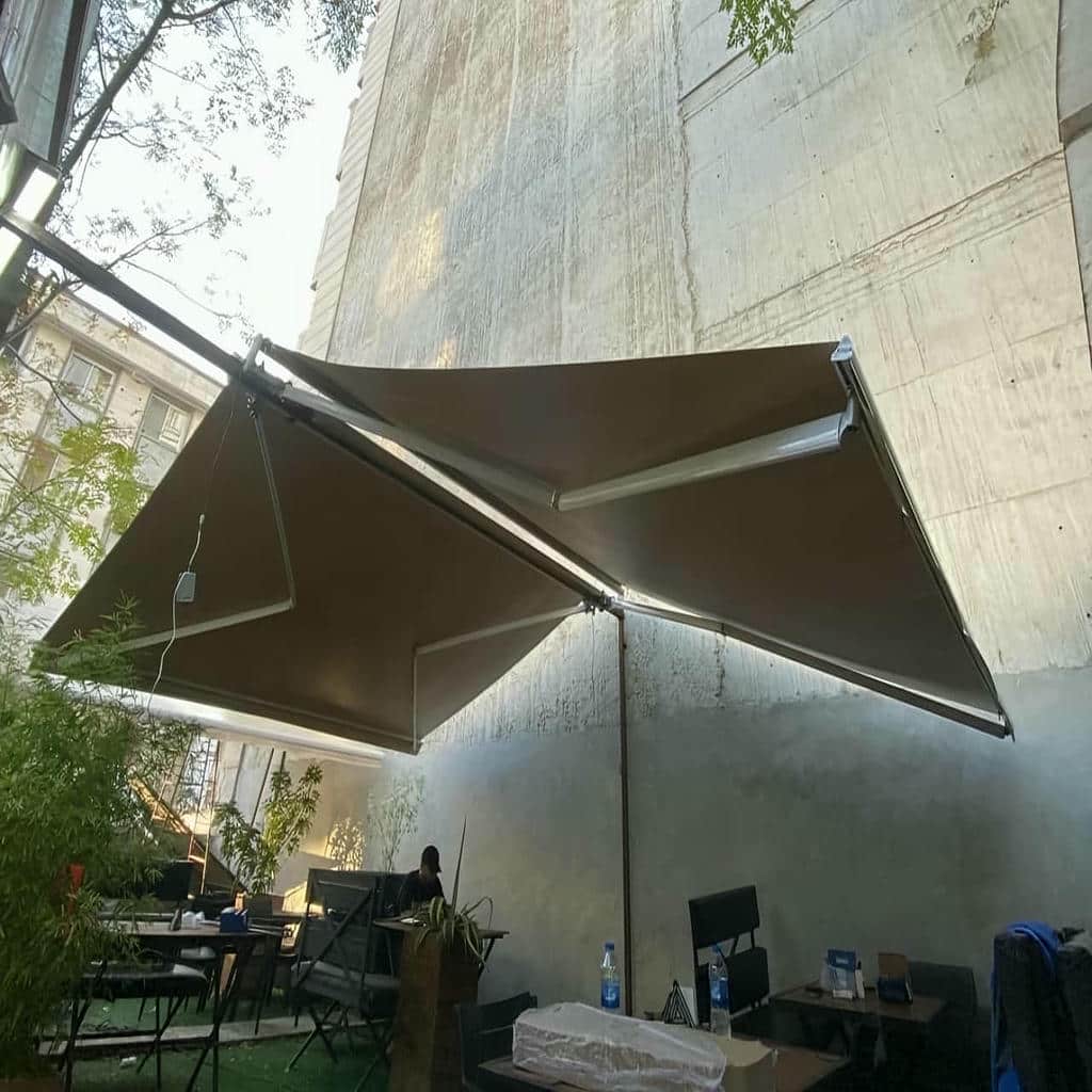 کارخانه سایبان برقی پارچه ضد UV در یزد