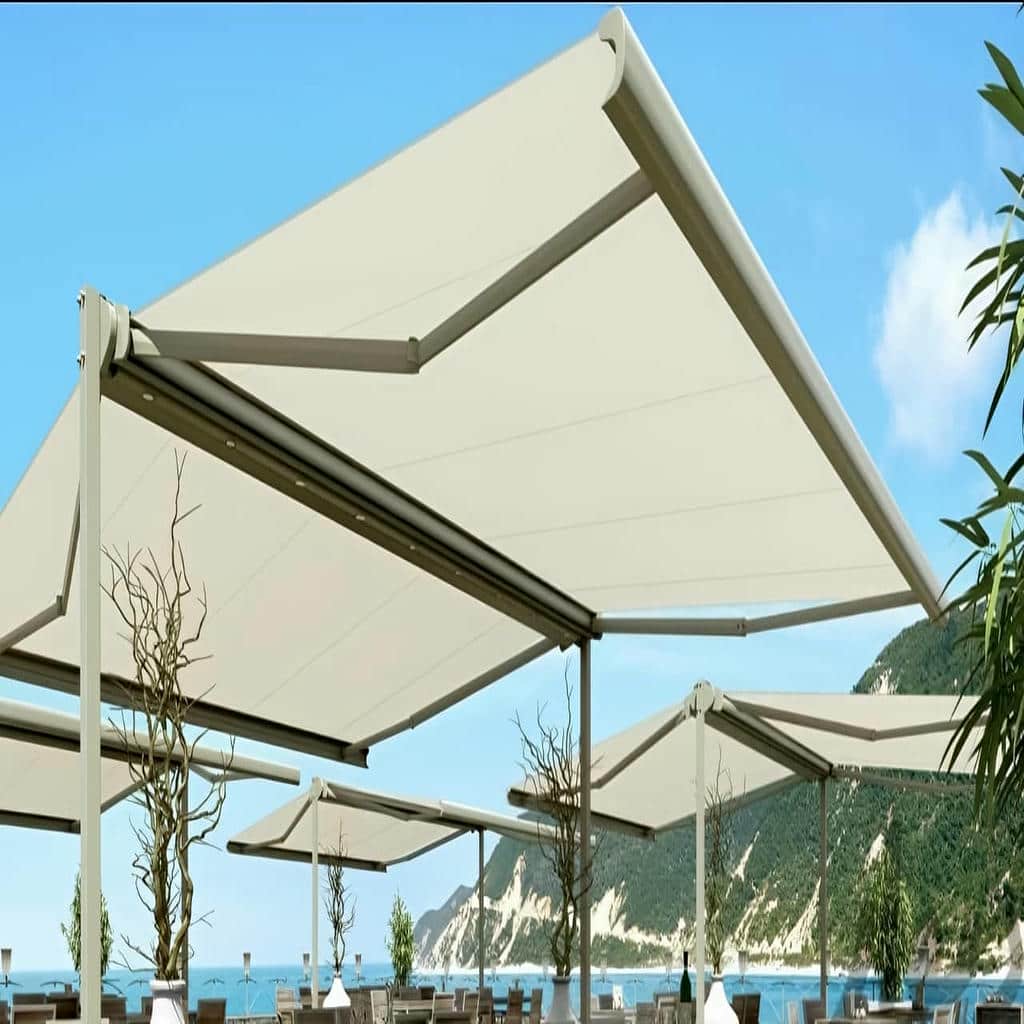 خرید سایبان برقی پارچه ضد UV در استان گیلان