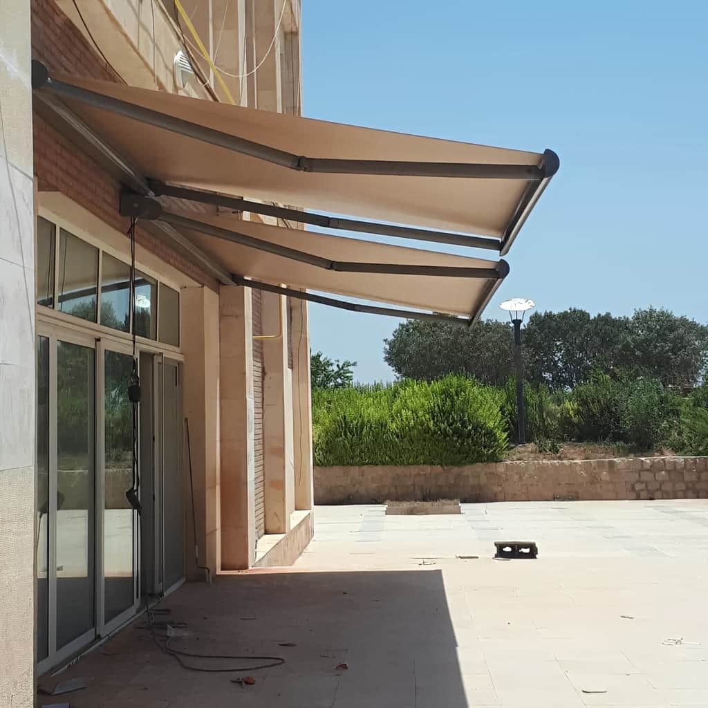 کارخانه سایبان برقی پارچه ضد UV در کرمانشاه