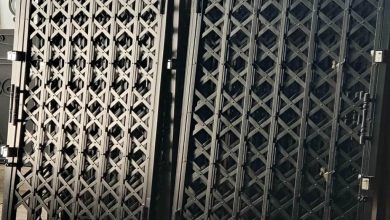 accordion-door-protection-apartment-ade درب حفاظ آکاردئونی در یاسوج