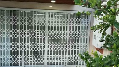 درب حفاظ آکاردئونی در کیش
