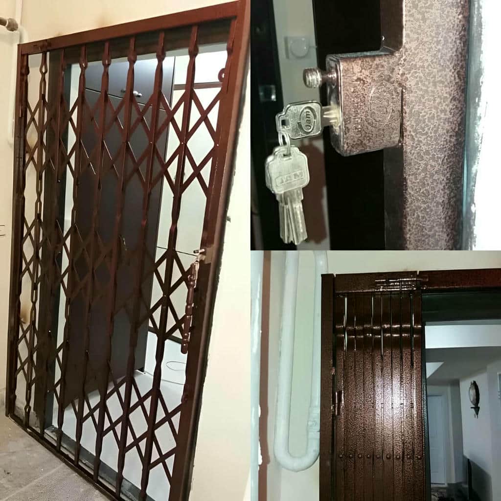 درب حفاظ آکاردئونی در ارومیه