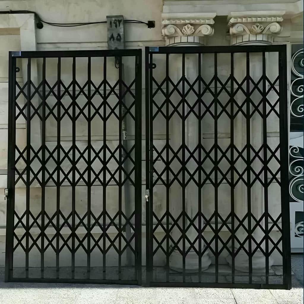 خرید درب حفاظ آکاردئونی دوگل در کرمان