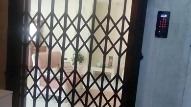 درب حفاظ آکاردئونی در گنبدکاووس