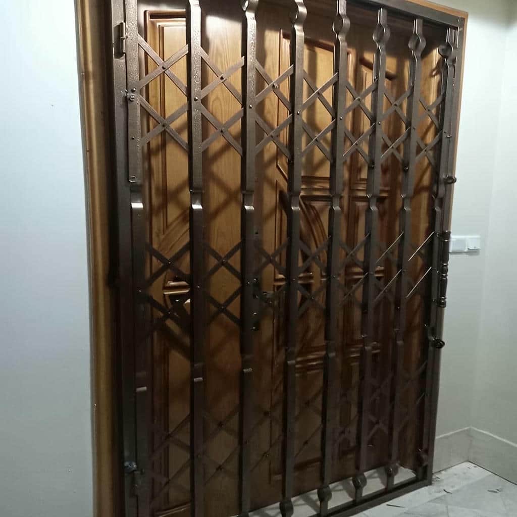خرید درب حفاظ آکاردئونی دوگل در استان گلستان