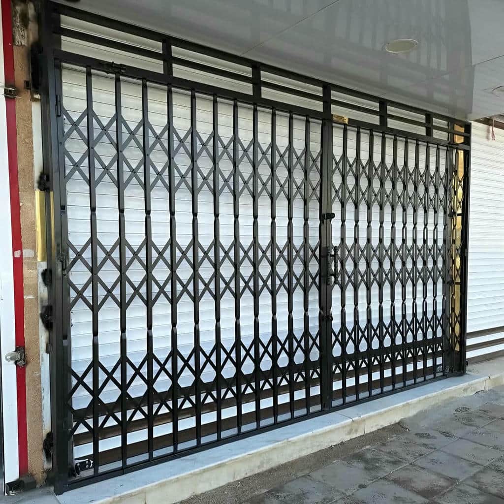 خرید درب حفاظ آکاردئونی تسمه تقویتی در یاسوج