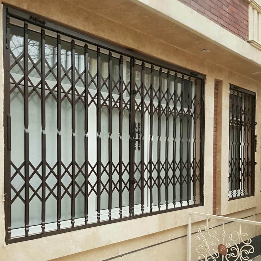 کارخانه درب حفاظ آکاردئونی ریل استاندارد در رشت