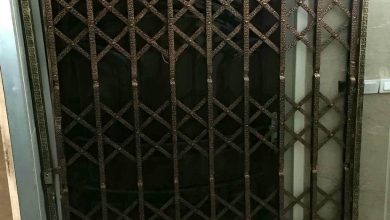 درب حفاظ آکاردئونی در رشت
