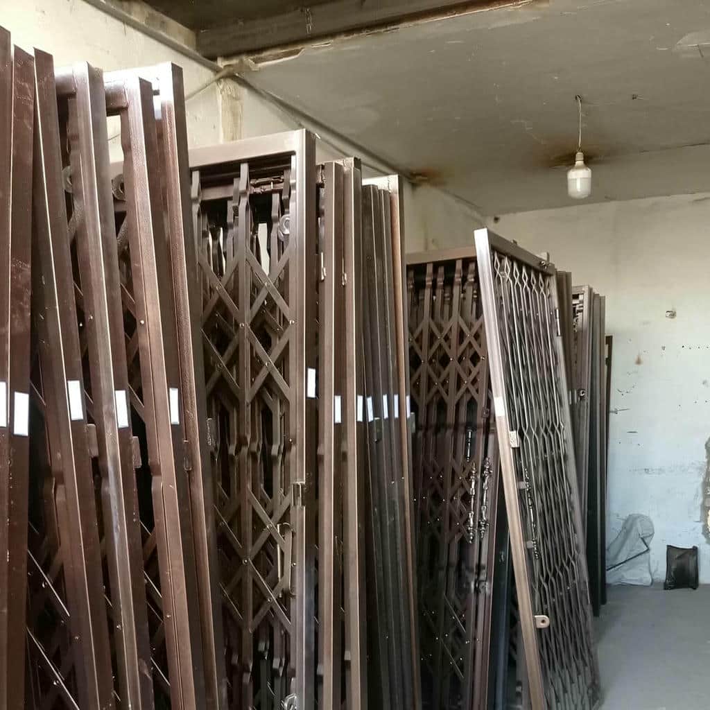 خرید درب حفاظ آکاردئونی دوگل در فشم