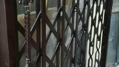 accordion-door-protection-apartment-ds درب حفاظ آکاردئونی در ایرانشهر