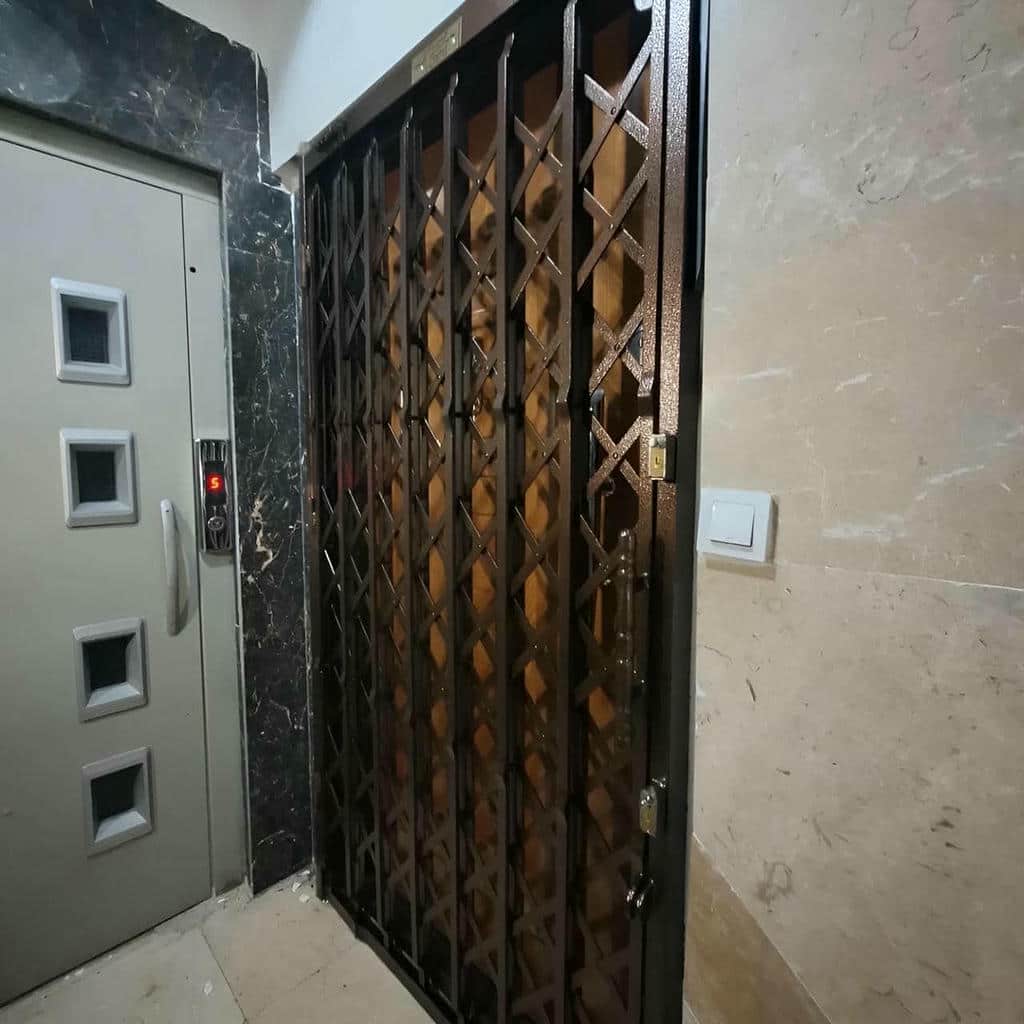 فروش درب حفاظ آکاردئونی پوشش ضدزنگ در گنبدکاووس