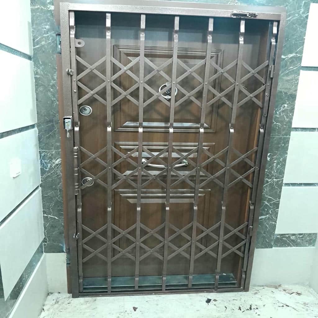 خرید درب حفاظ آکاردئونی دوگل در ساوه