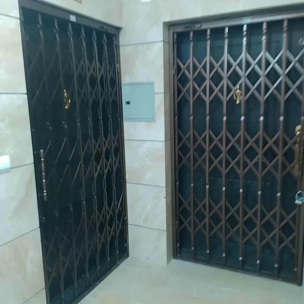 خرید درب حفاظ آکاردئونی قفل ضدبرش در پردیس