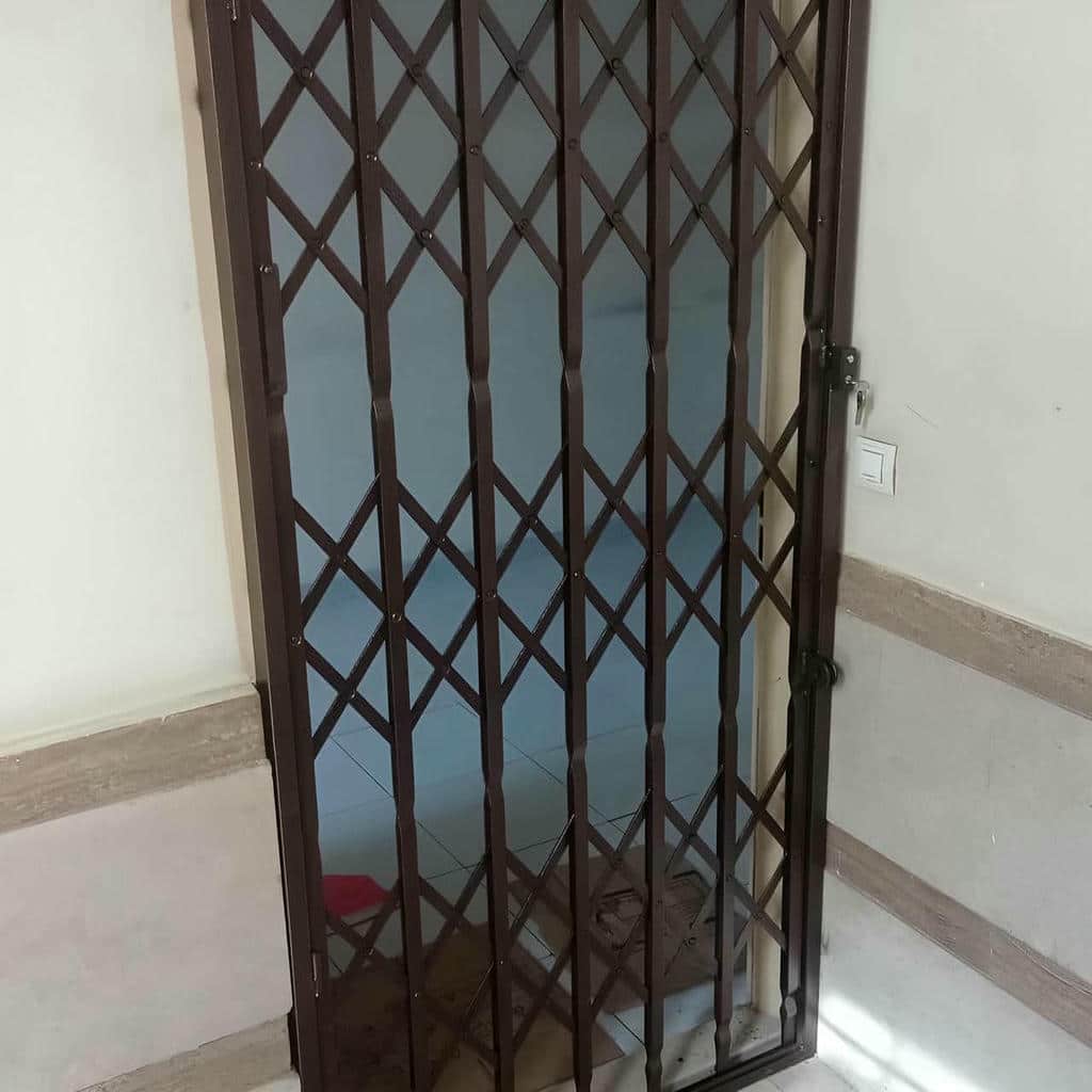 کارخانه درب حفاظ آکاردئونی قفل ضدبرش در فیروزکوه