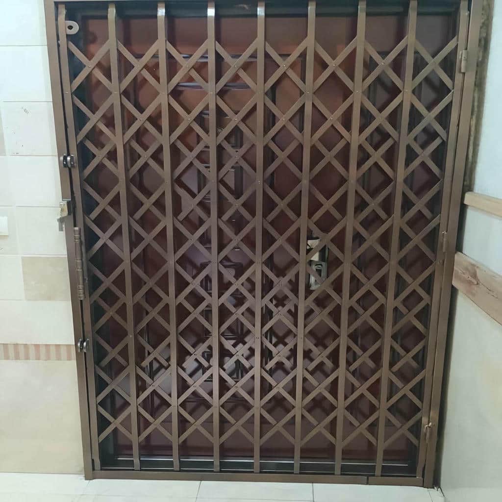 خرید درب حفاظ آکاردئونی دوگل در فیروزکوه