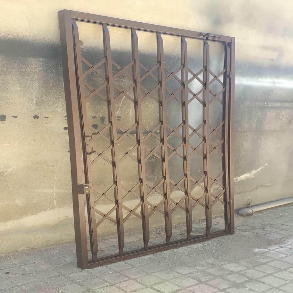فروش درب حفاظ آکاردئونی ریل استاندارد در آبسرد