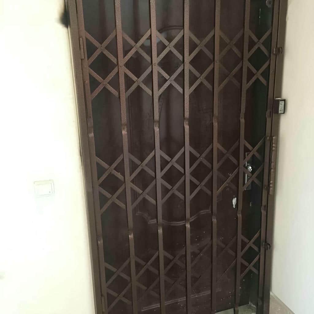 قیمت درب حفاظ آکاردئونی تسمه تقویتی در کاشان