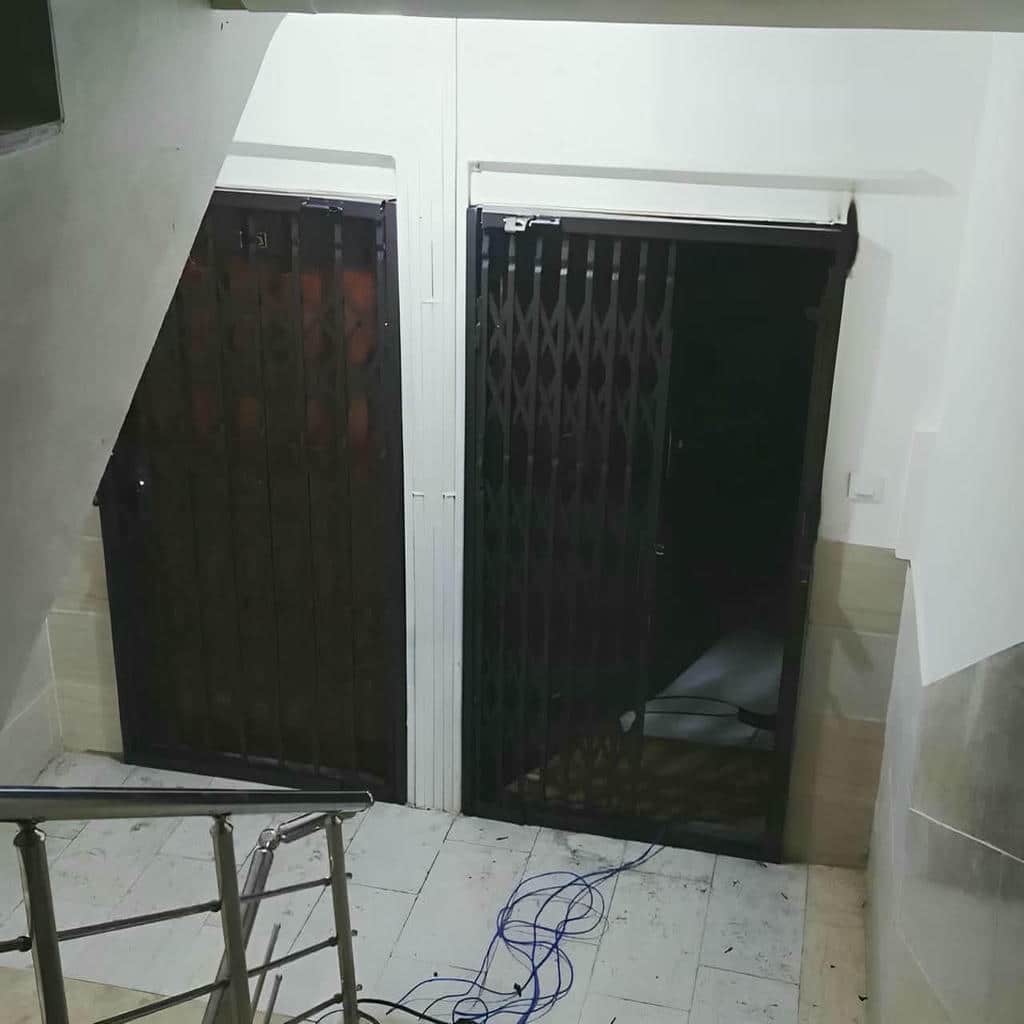 کارخانه درب حفاظ آکاردئونی قفل مقاوم در چالوس