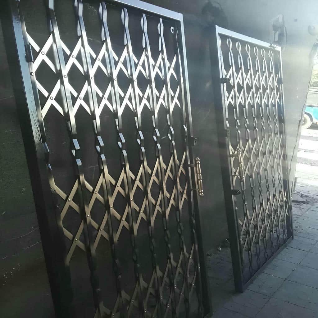 قیمت درب حفاظ آکاردئونی سه گل در اهواز