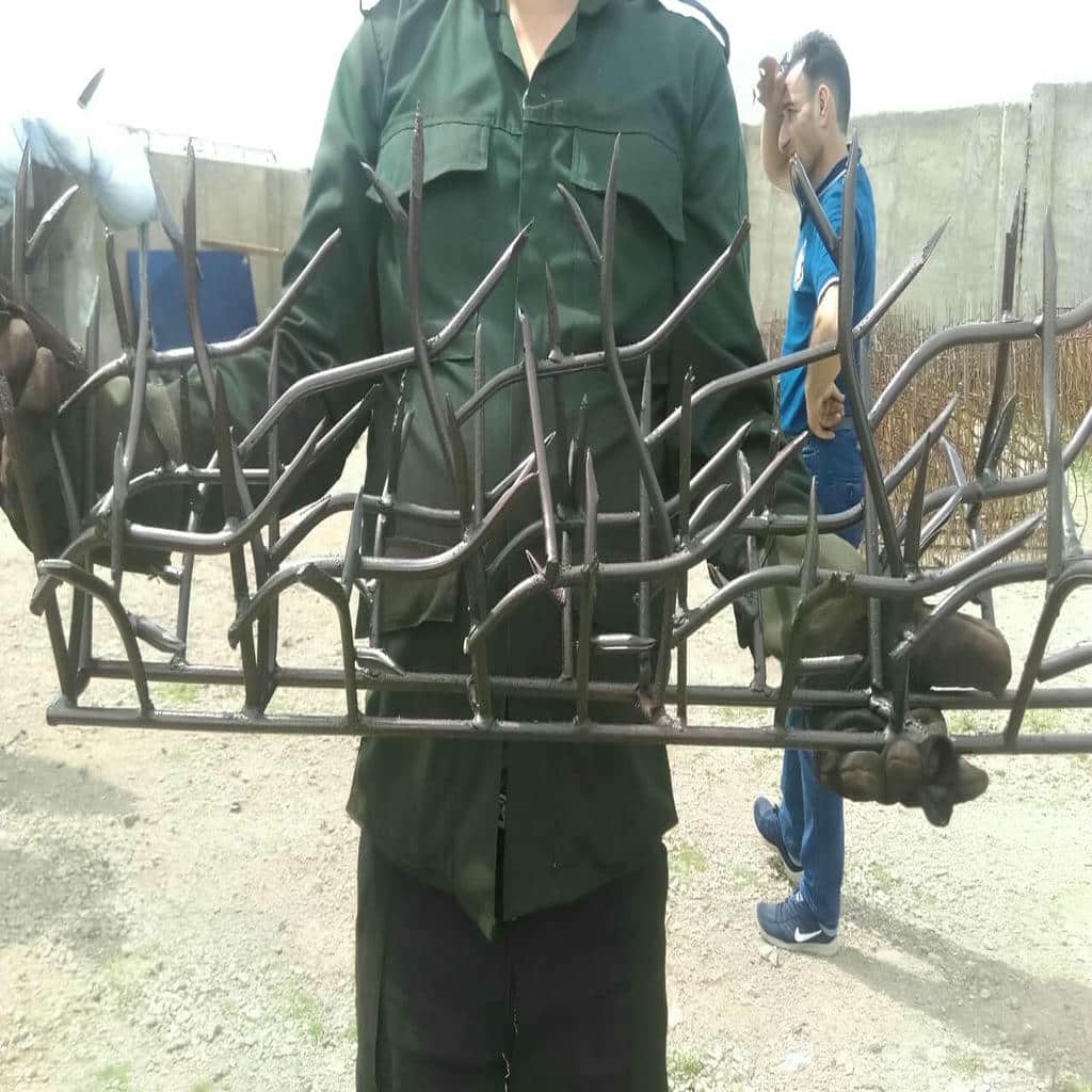 نصب حفاظ شاخ گوزنی جوش پیوسته در عظیمیه کرج