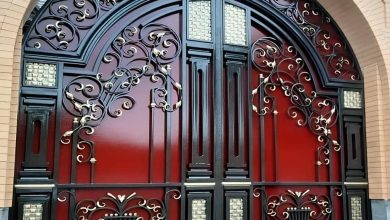 درب حیاط در سنندج