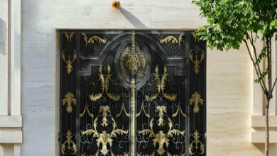 درب حیاط در دماوند