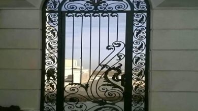 درب حیاط در فشم