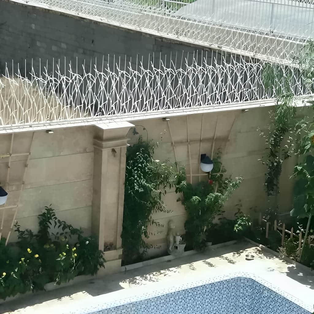 اتصال حفاظ شاخ گوزنی با رنگ محافظ روی سطح فلزی