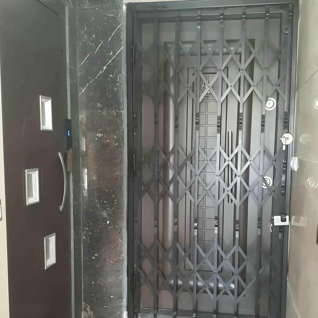 درب حفاظ فلزی ورودی واحد برای آپارتمان