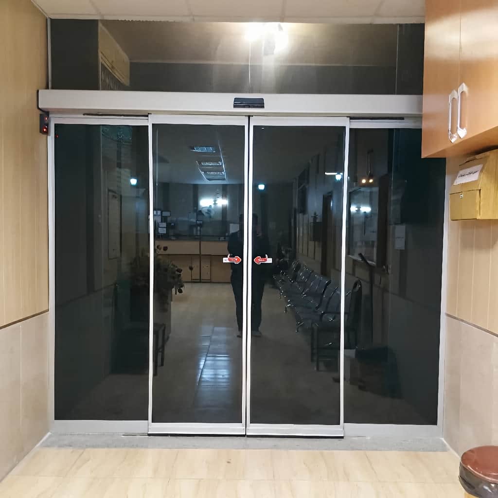 ساخت درب اتوماتیک شیشه ای لوکس هتلینگ مناسب ورودی VIP
