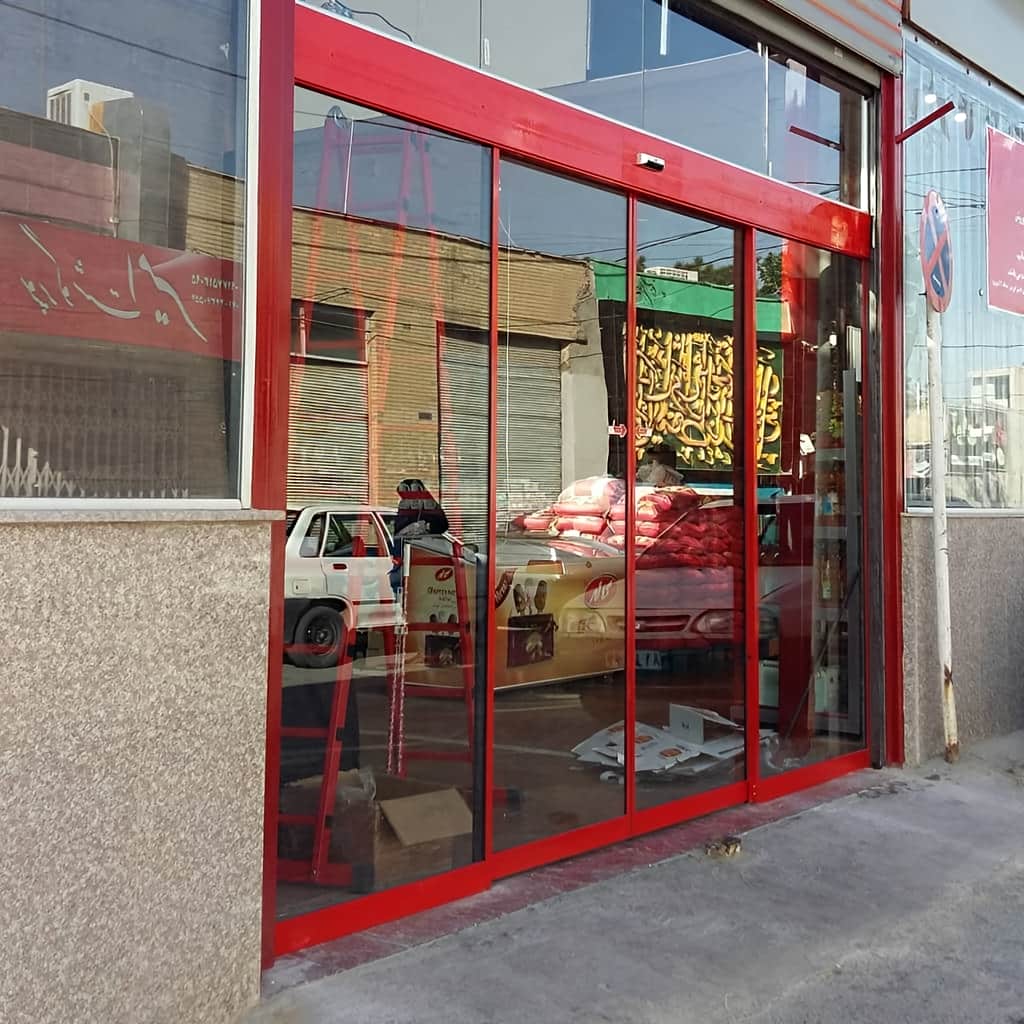 نصب درب اتوماتیک شیشه ای بیمارستانی سنسور حرکت