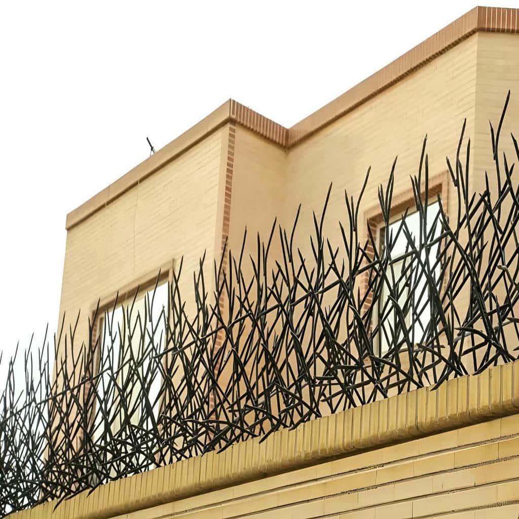 حفاظ دیوار با میلگرد آجدار با مدل شاخ گوزنی