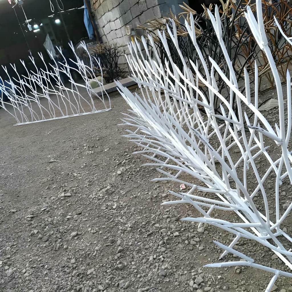 حفاظ خاردار شاخ گوزنی با طراحی شاخه ای و فرم بازدارنده