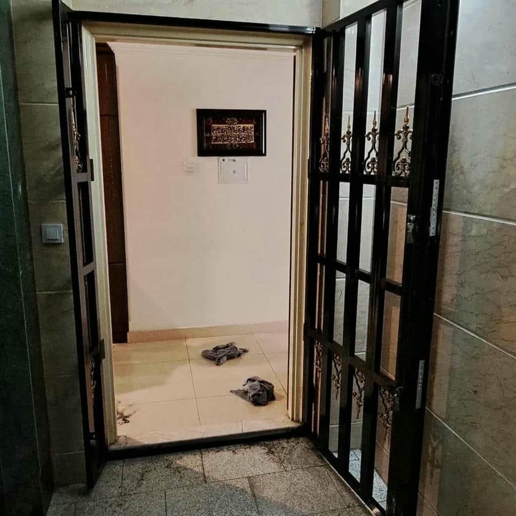 ساخت حفاظ درب آپارتمان ضد دیلم با کاور قفل