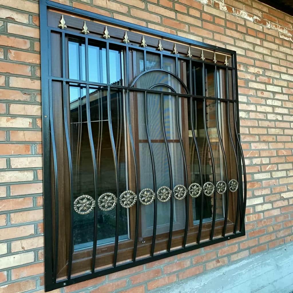 خرید حفاظ پنجره ضد سرقت میله عمودی برای طبقه همکف