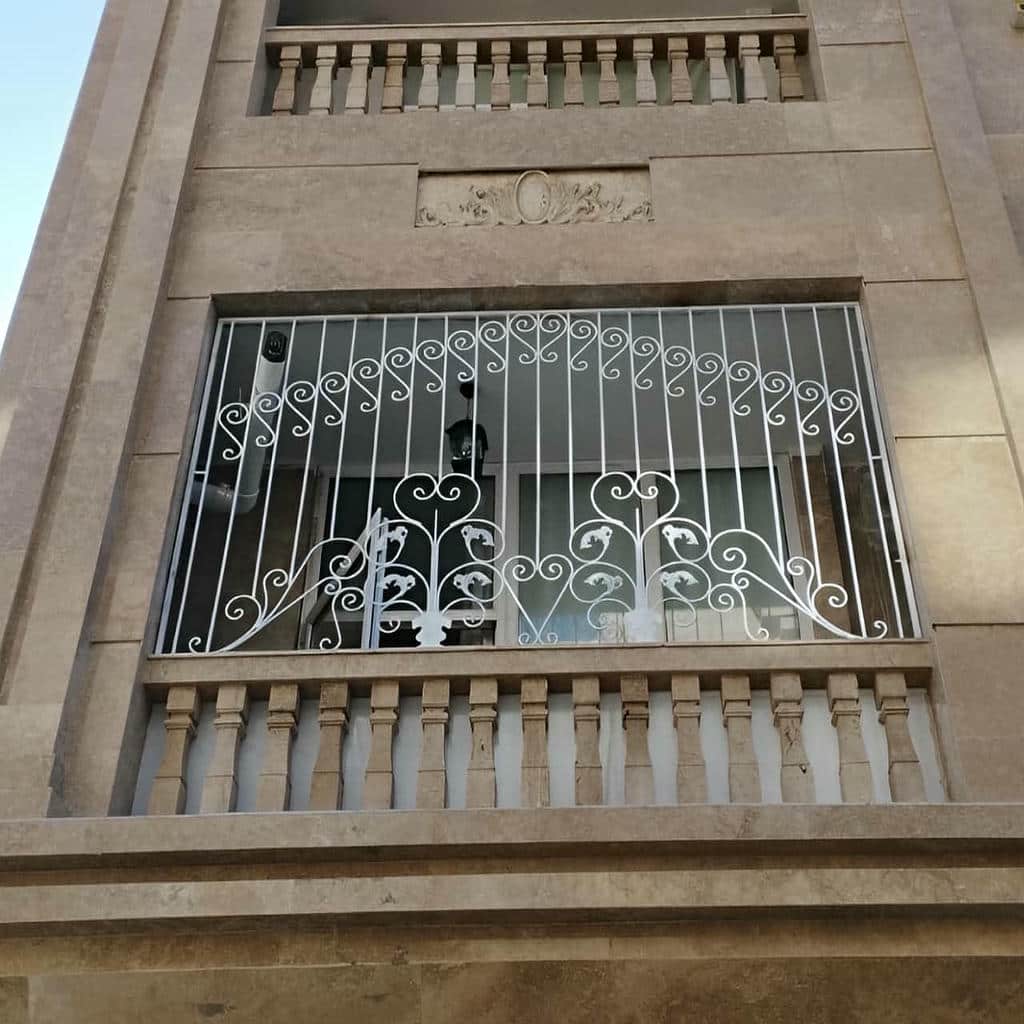 سفارش حفاظ پنجره ثابت پیچ و رولپلاک برای نمای مدرن