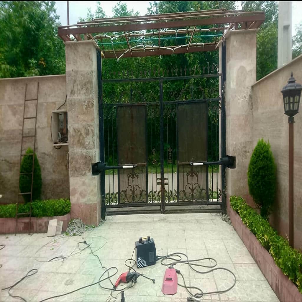 12 مدل جک بازویی مناسب درب پارکینگ دو لنگه