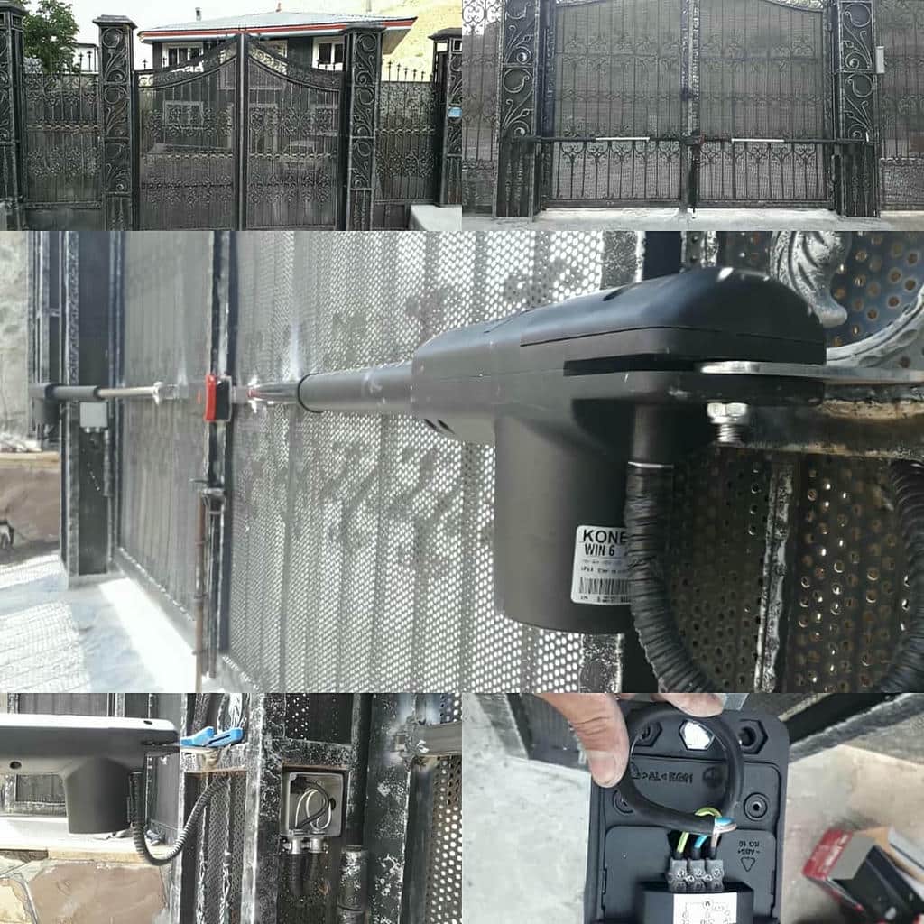جک بازویی درب ویلایی با فلاشر و فتوسل