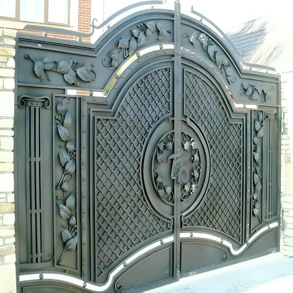 درب ویلایی ورودی شمالی با فریم فلزی مقاوم